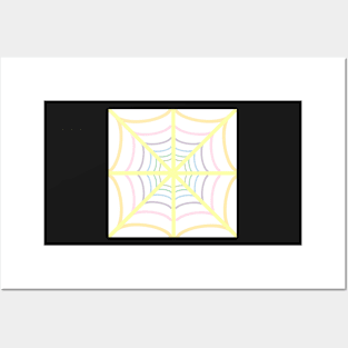 Pastel Spiderweb Posters and Art